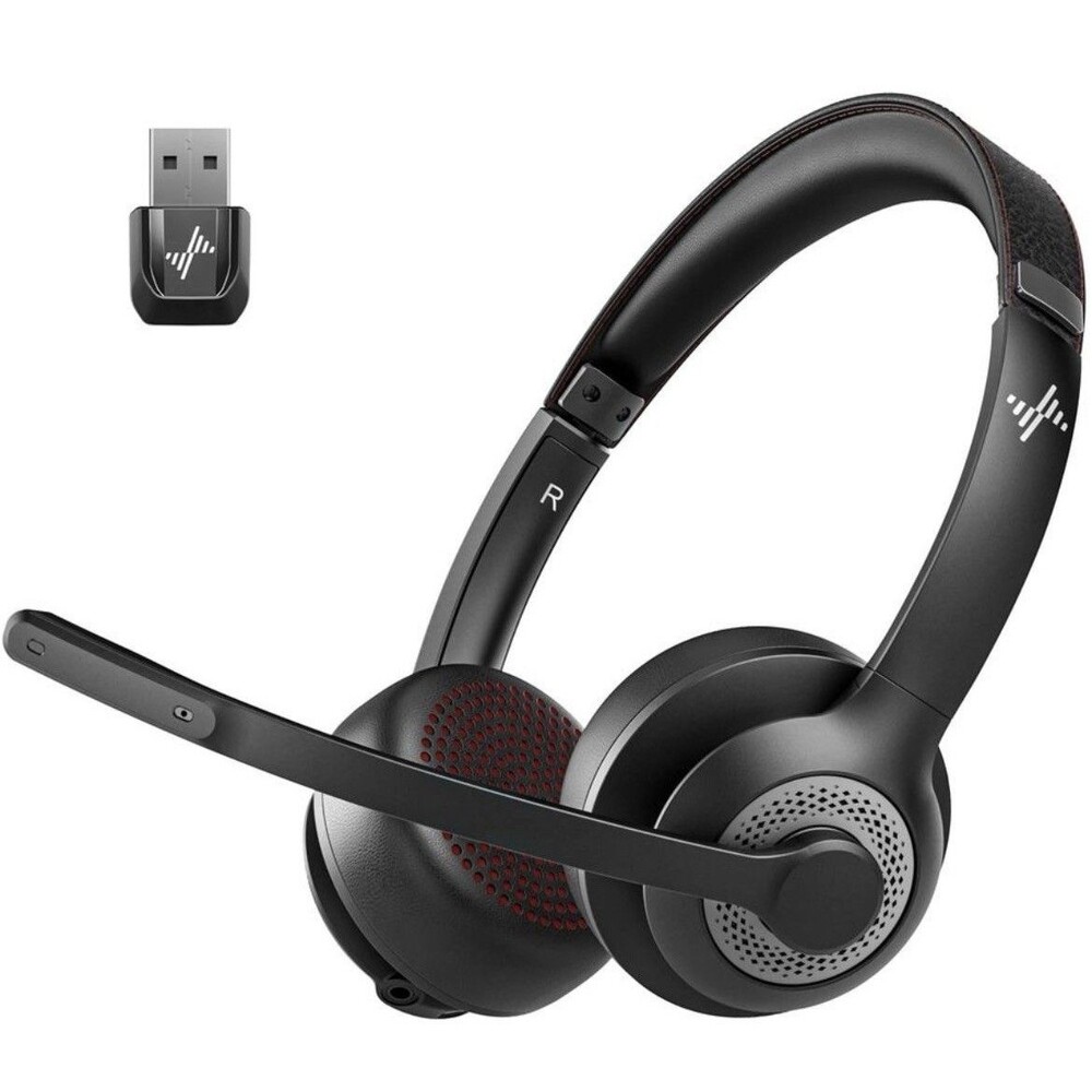 Wireless Bluetooth 5.2 Headset with Noise Cancelling Mic & USB